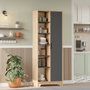 Hanah Home Armario Multiusos LIB2-SA Roble y Antracita